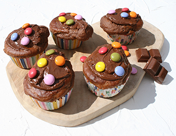 Chocolade cupcakes zonder toegevoegde suiker